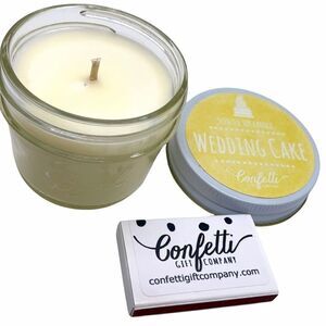 NWT Wedding Cake Scented Soy Candle w/ matchbook